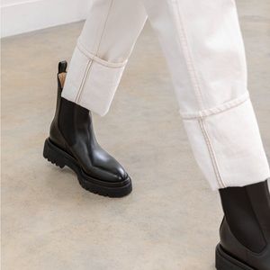 Dear Frances- Tony Boot, black. Tall Chelsea boot, NWT